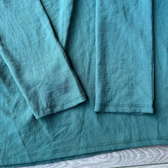 Zara Green V Neck Long Sleeve Shift Dress - Picture 10 of 15